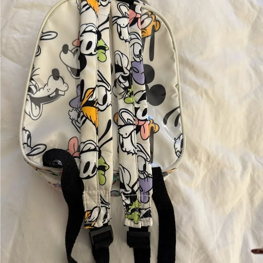 Disney Minnie Mouse Kids Backpack - White and Black with Pink Accents